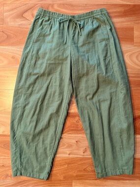 Abercrombie & Fitch linen blend barrel pants